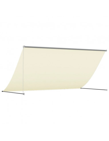 Tenda da Sole Retrattile Crema 300x150 cm in Tessuto e Acciaio