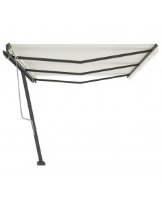 Tenda da Sole Autoportante Manuale Retrattile 600x300 cm Crema 2