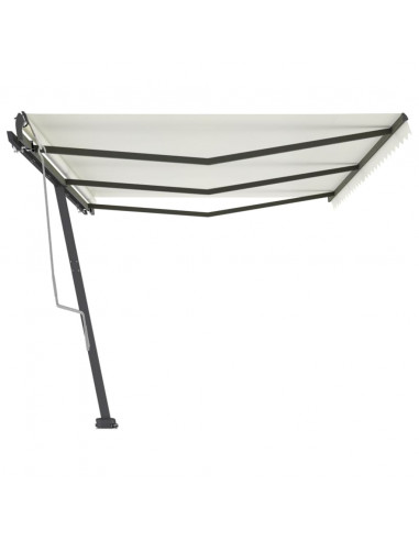 Tenda da Sole Autoportante Manuale Retrattile 600x300 cm Crema