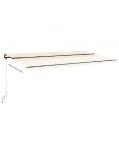 Tenda da Sole Autoportante Manuale Retrattile 600x300 cm Crema