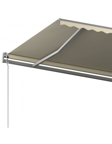 Tenda da Sole Autoportante Manuale Retrattile 600x300 cm Crema