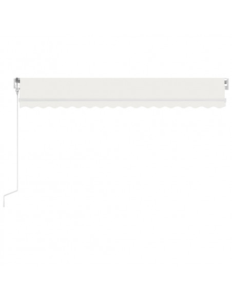 Tenda Automatica con Sensore Vento e LED 400x300 cm Crema