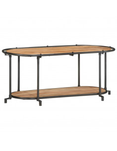 Mobile Porta TV 100x42x40 cm in Legno Massello di Acacia 2