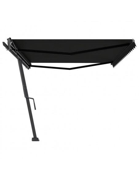 Tenda Sole Retrattile Manuale Autoportante 500x300 cm Antracite
