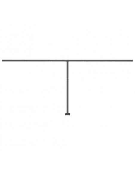 Tenda Sole Retrattile Manuale Autoportante 500x300 cm Antracite