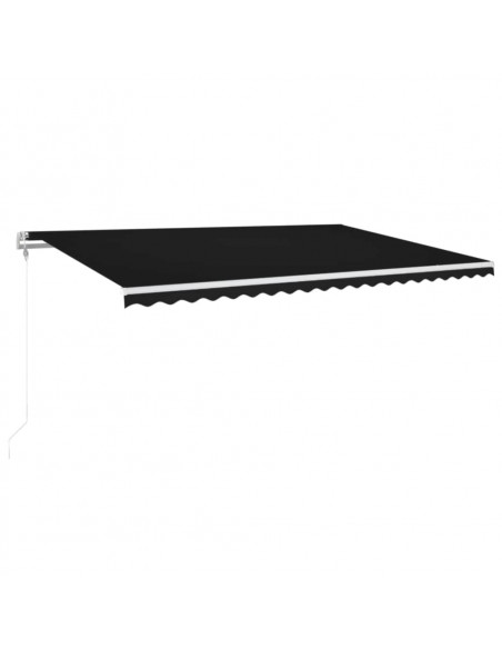 Tenda Automatica con Sensore Vento e LED 500x300 cm Antracite