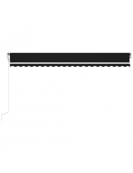 Tenda Automatica con Sensore Vento e LED 500x300 cm Antracite
