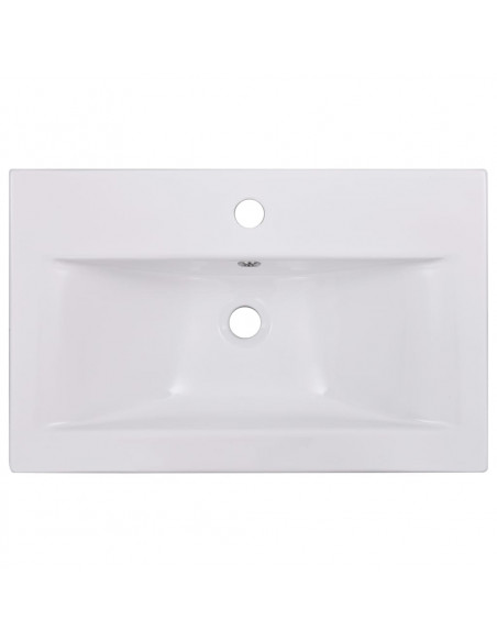 Set Mobili da Bagno Bianco in Legno Multistrato