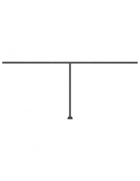 Tenda da Sole Retrattile Manuale con LED 600x350 cm Antracite