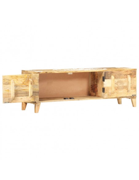 Mobile Porta TV 120x30x40 cm in Legno Massello di Mango