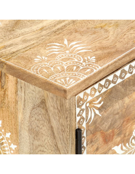 Mobile Porta TV 120x30x40 cm in Legno Massello di Mango