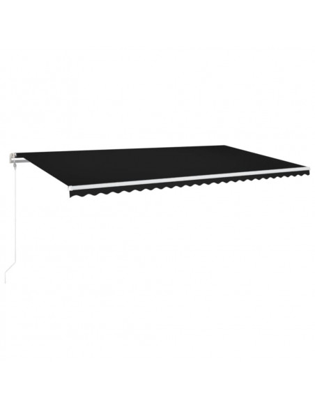 Tenda Automatica con Sensore Vento e LED 600x300 cm Antracite