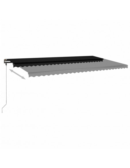 Tenda da Sole Autoportante Manuale 600x300 cm Antracite