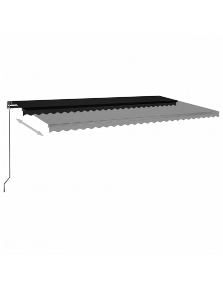 Tenda da Sole Autoportante Automatica 600x300 cm Antracite