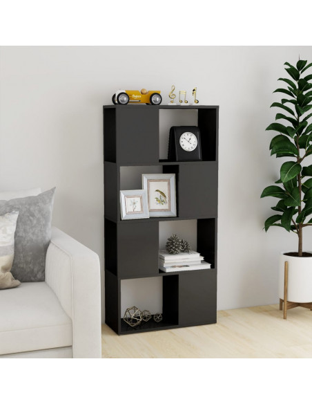 Libreria/Divisorio Grigio Lucido 60x24x124,5 cm