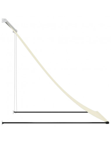 Tenda da Sole Retrattile Crema 150x150 cm in Tessuto e Acciaio