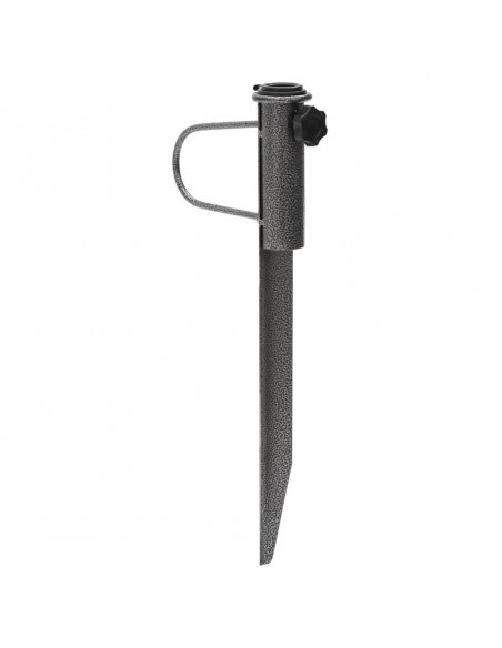 Supporti Ombrellone con Picchetti 2pz 19x42 cm Acciaio Zincato