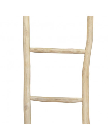 Portasciugamani con 5 Pioli in Legno di Teak 45x150 cm Naturale