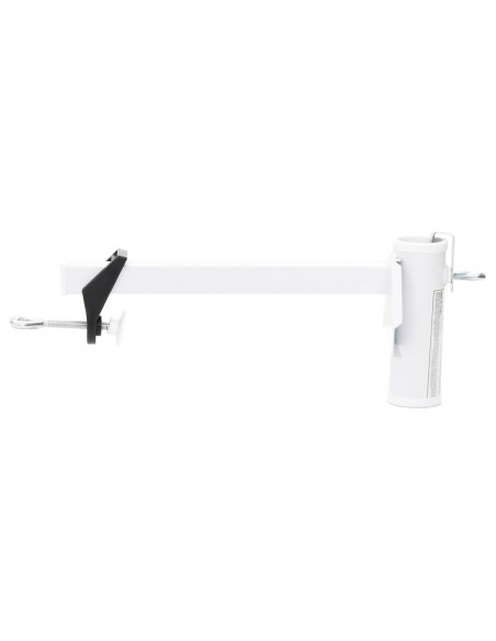 Morsetto per Ombrellone da Balcone Bianco 38 mm in Acciaio