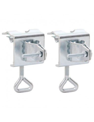 Morsetti per Ombrelloni da Balcone 2pz 32 mm in Acciaio Zincato