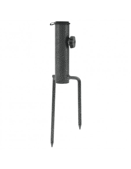 Supporti Ombrellone con Picchetti 2pz 9x35cm Acciaio Zincato