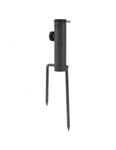 Supporti Ombrellone con Picchetti 2pz 9x35cm Acciaio Zincato