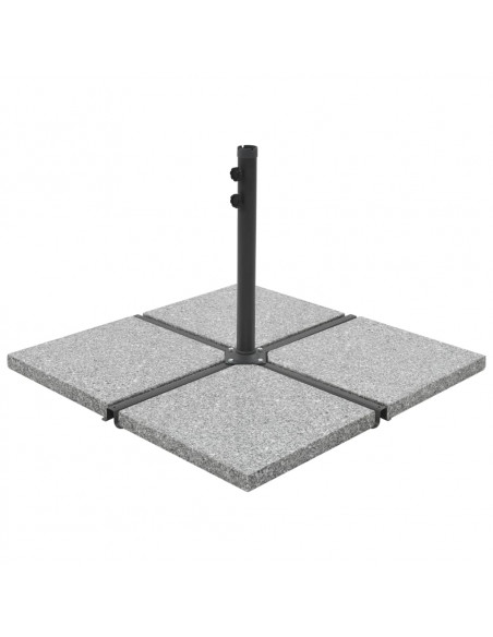Piastra per Parasole in Granito Quadrata 25 kg Grigia