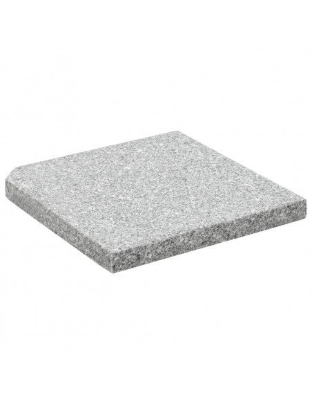 Piastra per Parasole in Granito Quadrata 25 kg Grigia