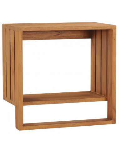 Porta Asciugamani a Parete 35x20x35 cm in Massello di Teak