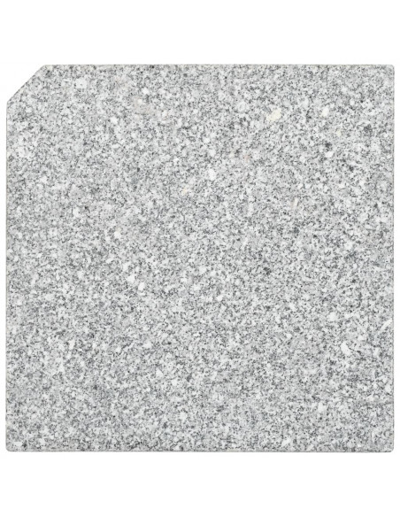 Piastra per Parasole in Granito Quadrata 25 kg Grigia
