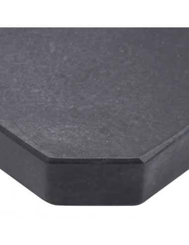 Piastra di Peso per Ombrellone Nera in Granito Quadrata 25 kg