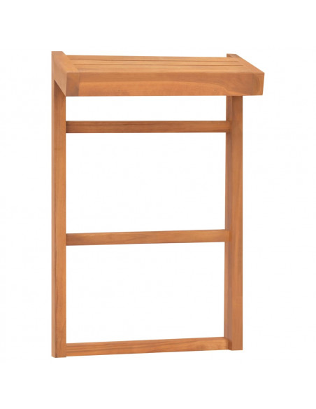 Portasciugamani 2 pz Legno Massello di Teak