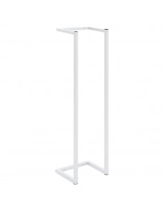 Portasciugamani Bianco 25x20x95 cm in Acciaio 2