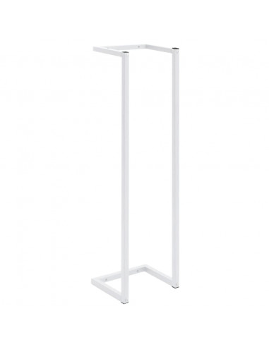 Portasciugamani Bianco 25x20x95 cm in Acciaio