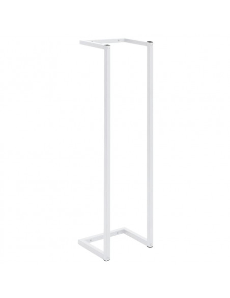 Portasciugamani Bianco 25x20x95 cm in Acciaio