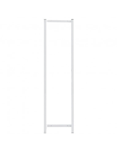 Portasciugamani Bianco 25x20x95 cm in Acciaio