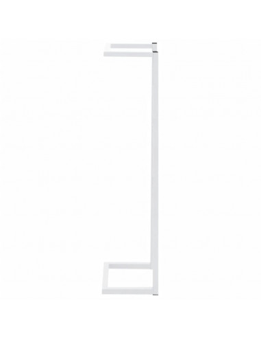 Portasciugamani Bianco 25x20x95 cm in Acciaio
