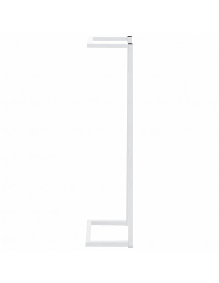 Portasciugamani Bianco 25x20x95 cm in Acciaio