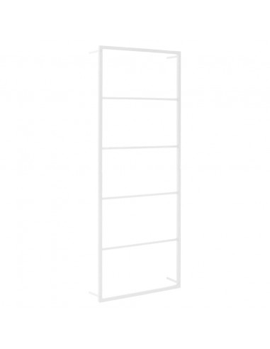 Portasciugamani Bianco 45x10x115 cm in Acciaio