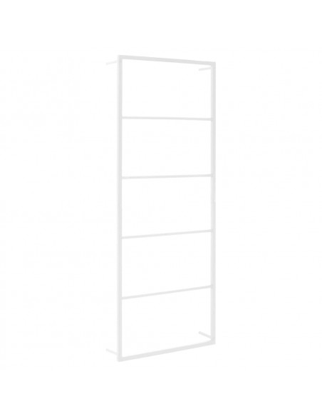 Portasciugamani Bianco 45x10x115 cm in Acciaio