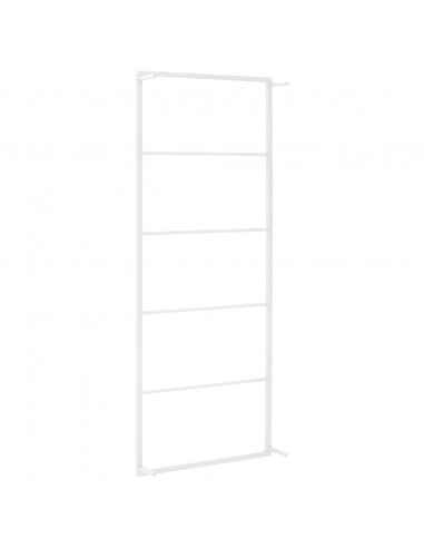 Portasciugamani Bianco 45x10x115 cm in Acciaio