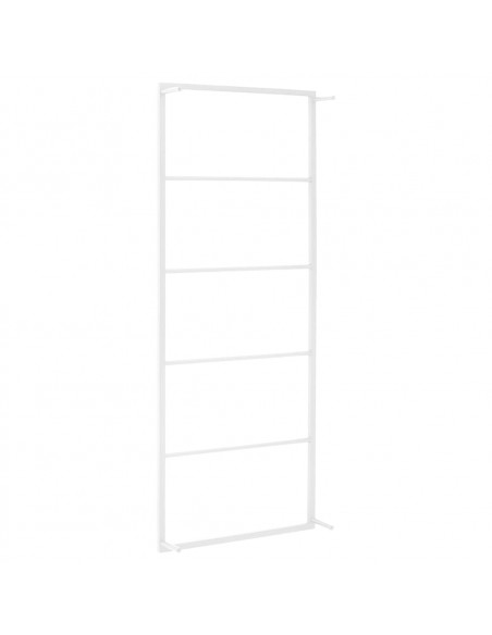 Portasciugamani Bianco 45x10x115 cm in Acciaio