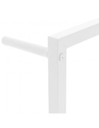 Portasciugamani Bianco 45x10x115 cm in Acciaio