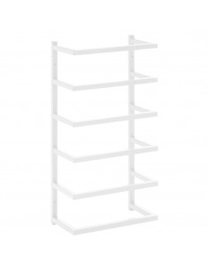 Portasciugamani Bianco 24x12x48 cm in Acciaio 2