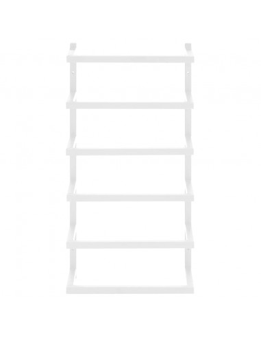 Portasciugamani Bianco 24x12x48 cm in Acciaio