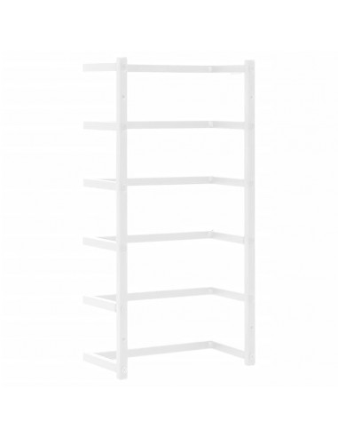 Portasciugamani Bianco 24x12x48 cm in Acciaio