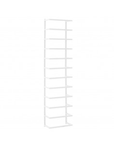 Portasciugamani Bianco 24x12x96 cm in Acciaio 2