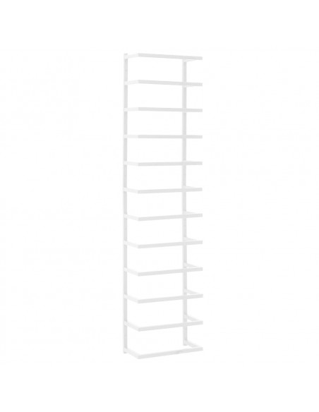 Portasciugamani Bianco 24x12x96 cm in Acciaio