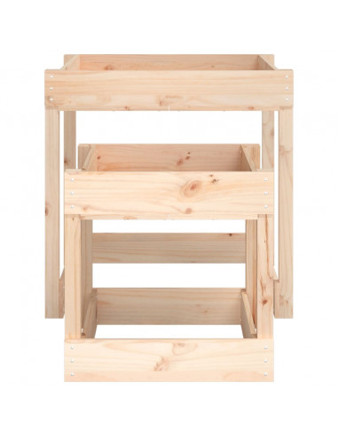 Tavoli Sabbiere 2 pz in Legno Massello di Pino