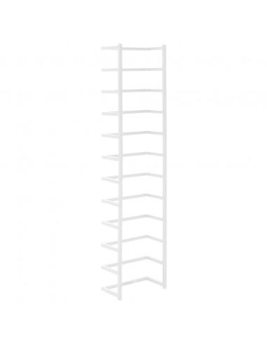 Portasciugamani Bianco 24x12x96 cm in Acciaio